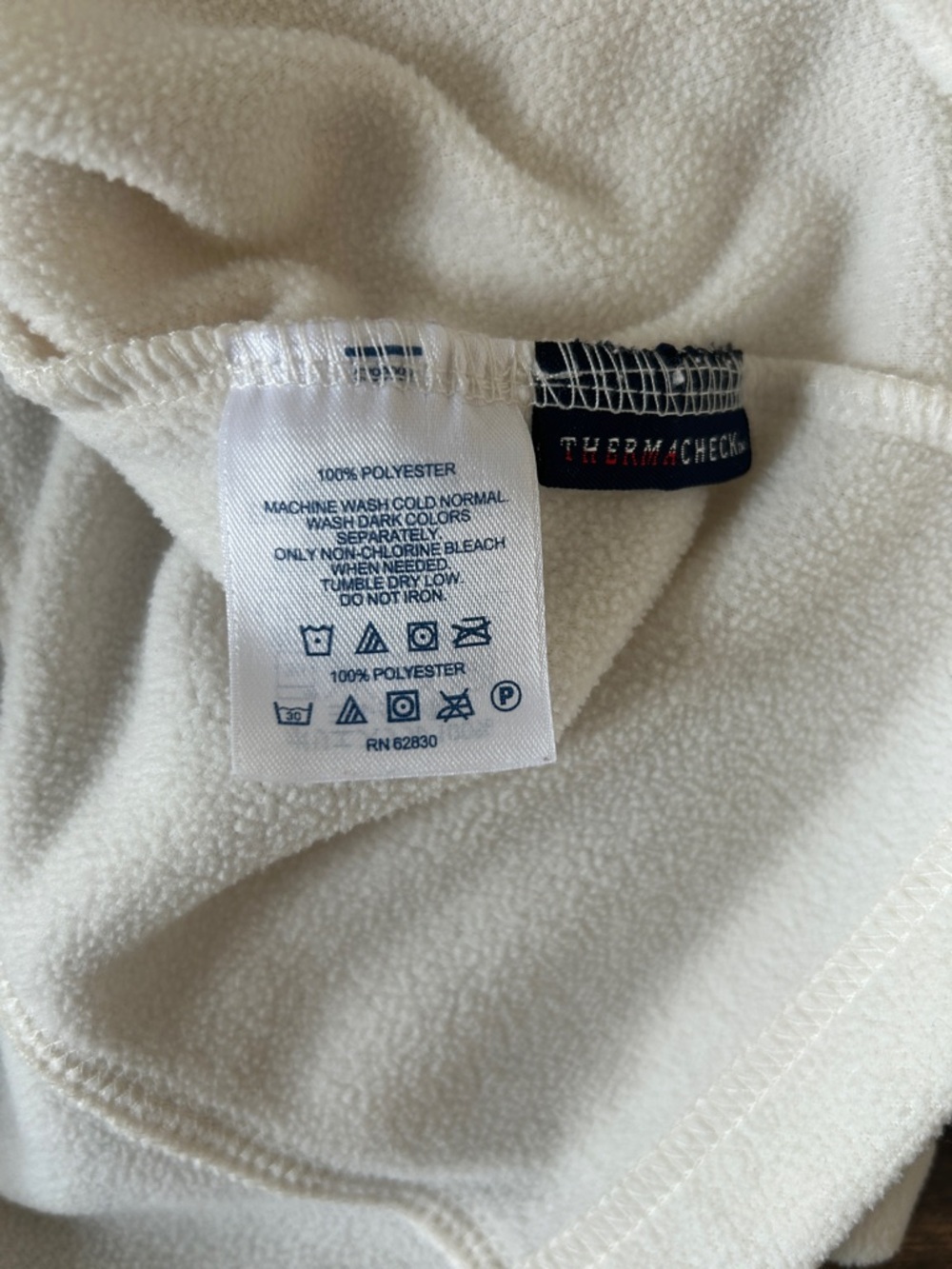 Lands End Women's Cream Half-Zip Mock Neck Sweater Pullover - Picture 6 of 6